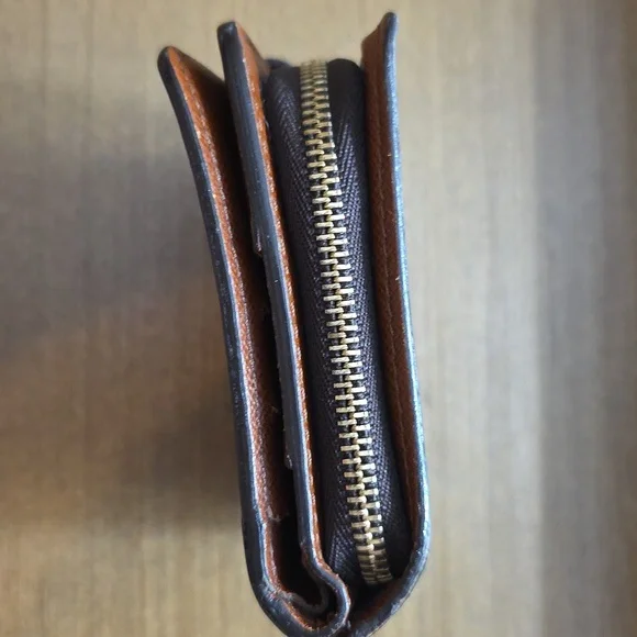 Louis Vuitton Monogram Compact Zip Wallet Cardholder in Brown and Gold - Picture 5 of 15